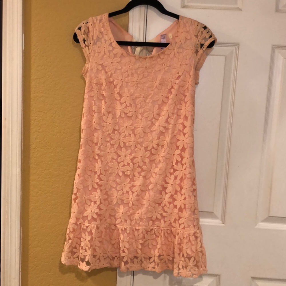 Alya Pink lace dress